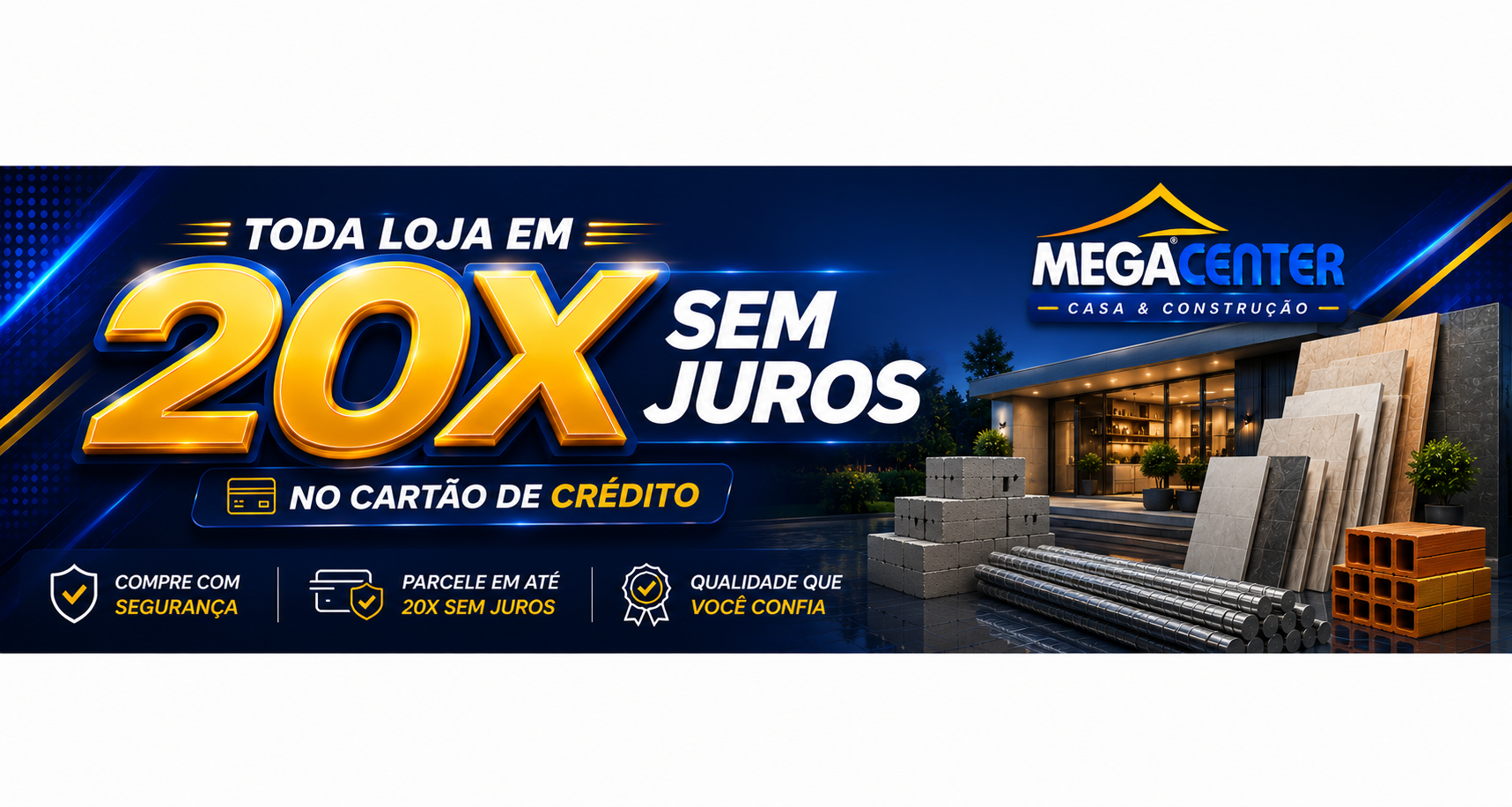 Toda loja em até 20x sem juros