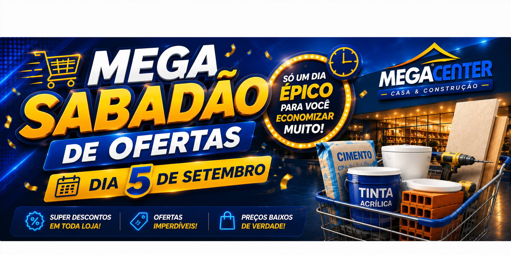Produtos em destaque Mega Center